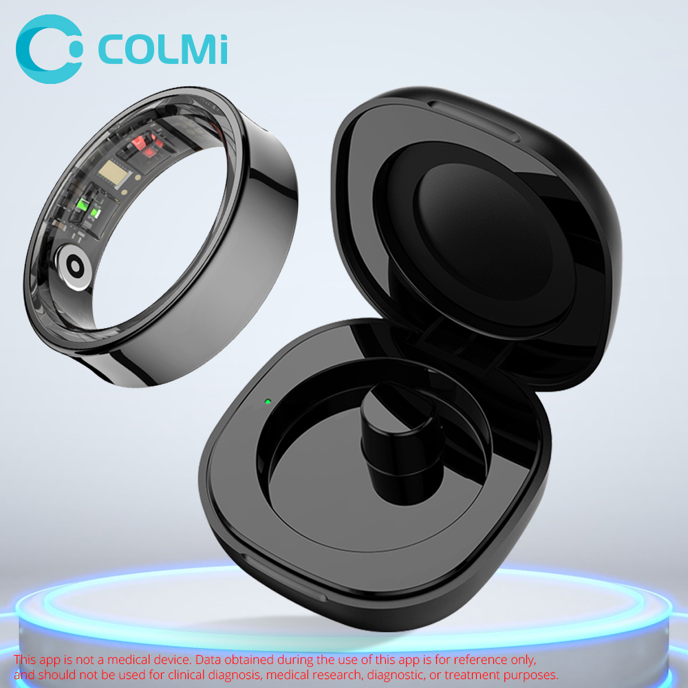 Daith Heart Ring - 2024 COLMI R09 แหวนสมาร์ทสําหรับผู้ชายผู้หญิง,Heart Rate เลือดออกซิเจนการตรวจสอบ,5ATM