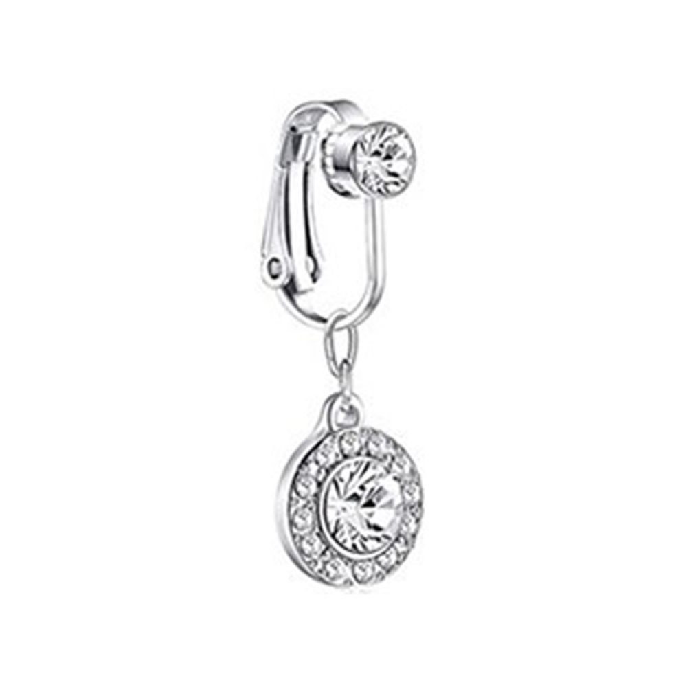 Body Jewelry Cartilage Earrings - ต่างหูแบบหนีบรูปผีเสื้อ แหวนสะดือปลอม ไม่ต้องเจาะ แหวนสะดือปลอม เครื่องประดับร่างกาย แหวนเจาะสะดือปลอม