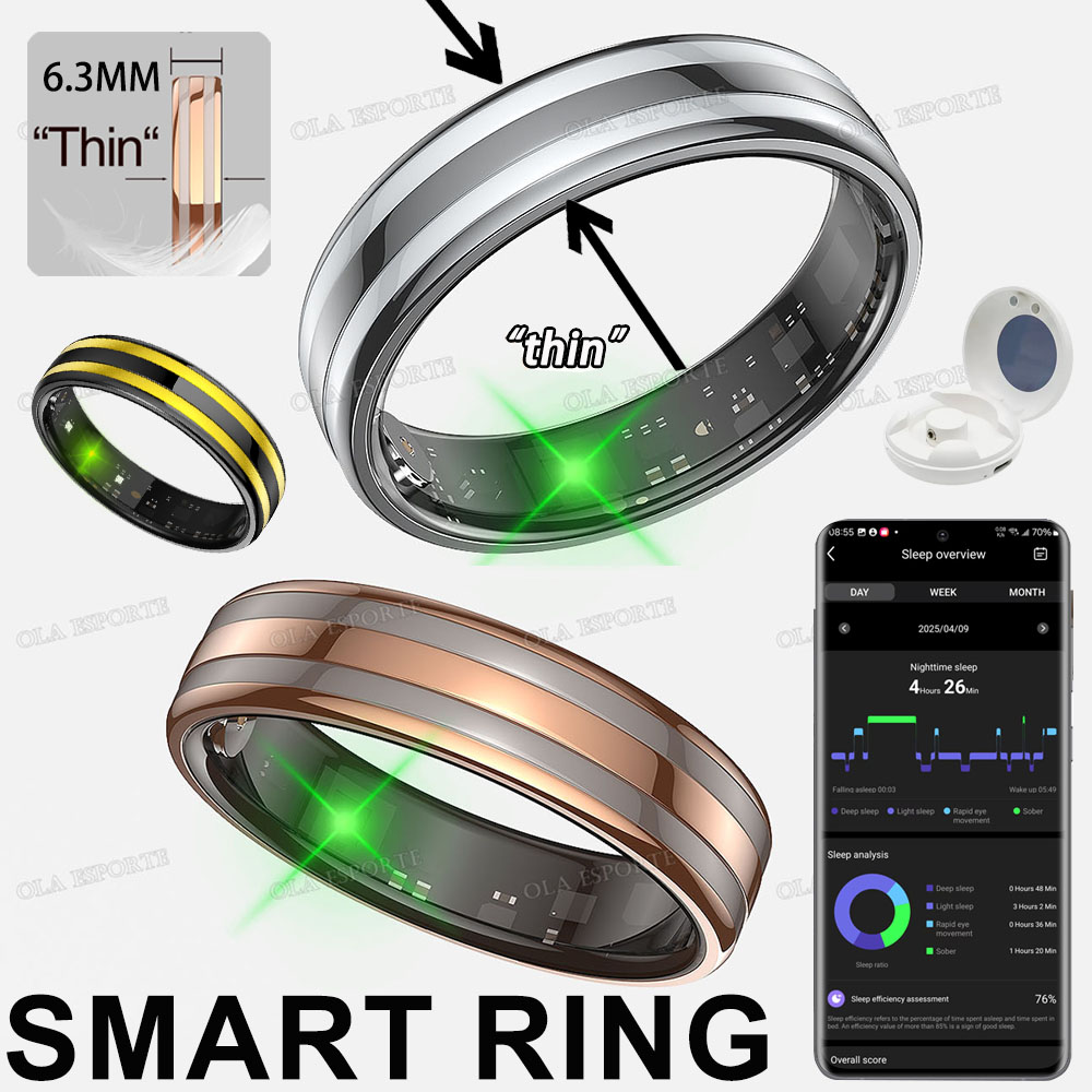 Daith Heart Ring - แหวนสมาร์ทตรวจจับท่าทาง กันน้ำสำหรับกิจกรรมกลางแจ้ง ตรวจวัด HRV จริง ตรวจวัดอัตราการเต้นของหัวใจ