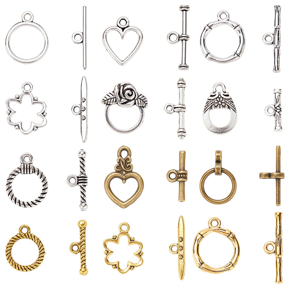 Daith Heart Ring - 96 ชิ้น 12 แบบ ตัวล็อคแบบสลับรูปทรงดอกไม้ หยดน้ำ