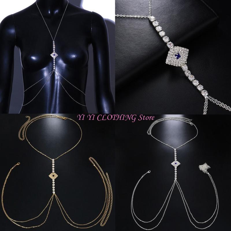 Body Jewelry Bra - N5KF Body Chain Bra สร้อยคอ Eye