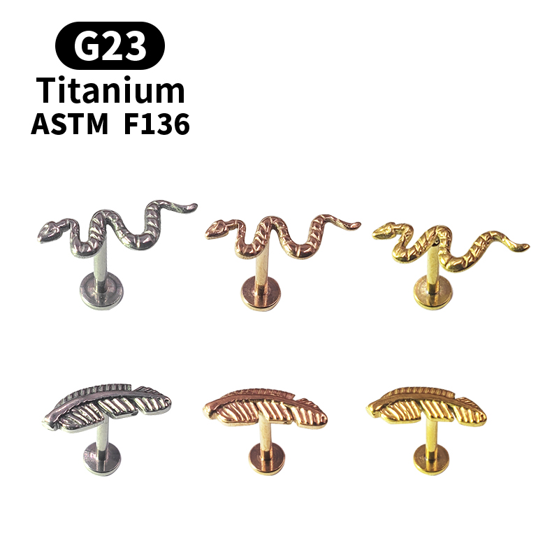 Body Jewelry Labret - ไทเทเนียม G23 Labret Tragus แหวน Studs