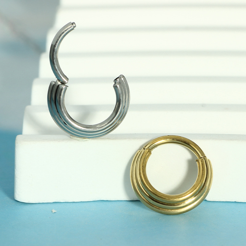 ต่างหูห่วงจมูก โลหะ แหวนจมูกเจ - Body Jewelry Cartilage Earrings บทวิจารณ์และราคา