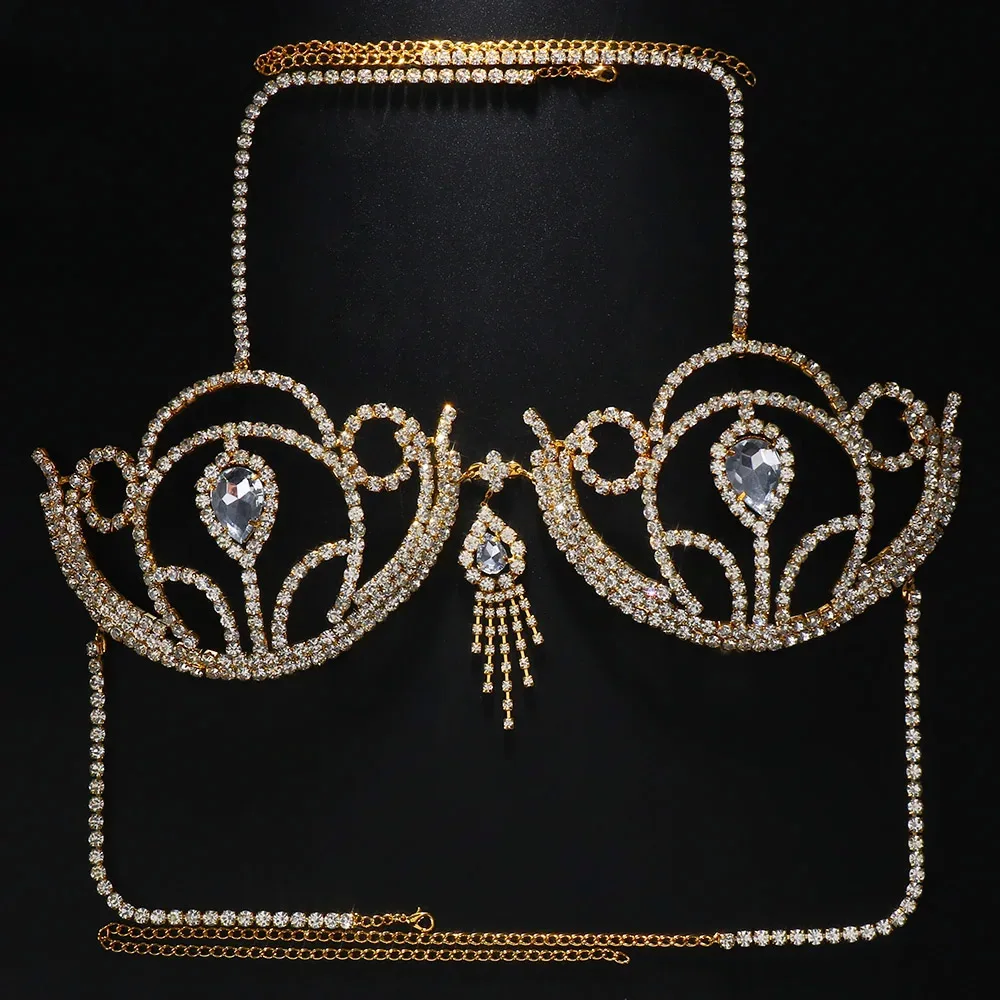 บิกินี่สุดหรูประดับพลอยเทียมชุ - Body Jewelry Bra บทวิจารณ์และราคา