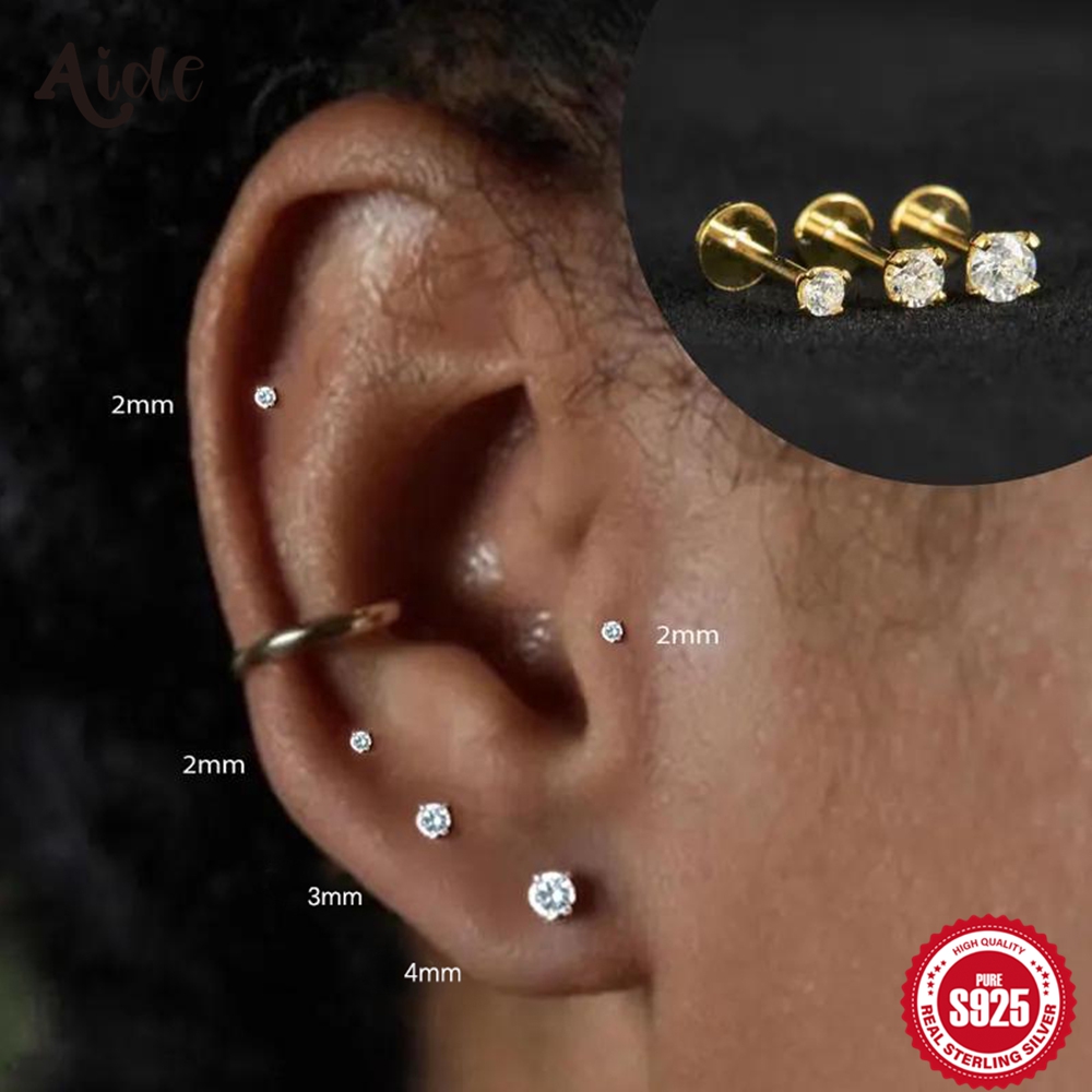 ต่างหูเงินแท้ 925 ประดับเพชรโม - Body Jewelry Labret บทวิจารณ์และราคา