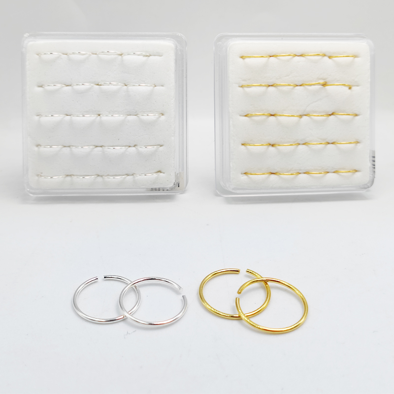 925เงินสเตอร์ลิงแหวนจมูก Hoop  - Body Jewelry Cartilage Earrings บทวิจารณ์และราคา