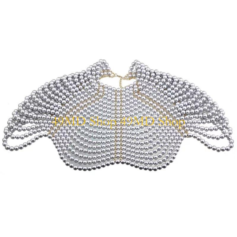 49MD ผู้หญิงที่สง่างามผ้าคลุมไ - Body Chain Jewelry บทวิจารณ์และราคา