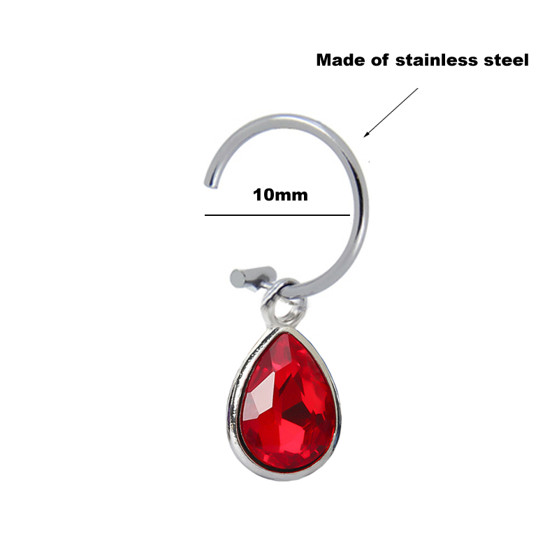 1Pc Fake Piercing Lip คลิปบุคล - Body Jewelry Labret บทวิจารณ์และราคา