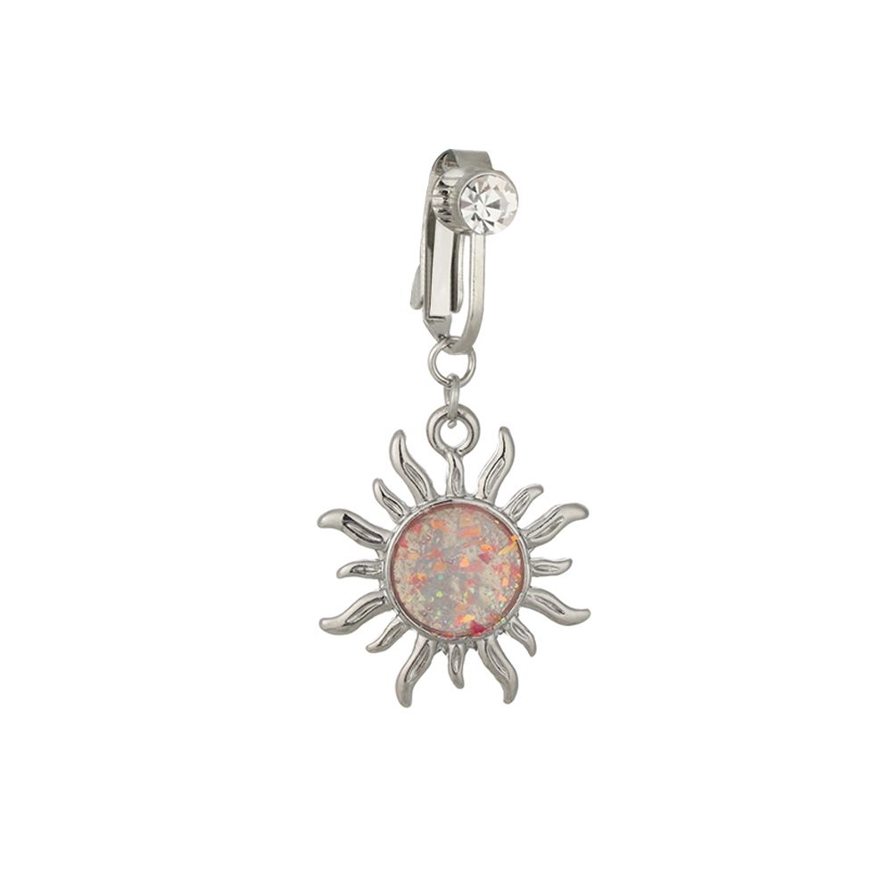 คลิปหนีบเจาะสะดือปลอมรูปผีเสื้ - Body Jewelry Cartilage Earrings บทวิจารณ์และราคา