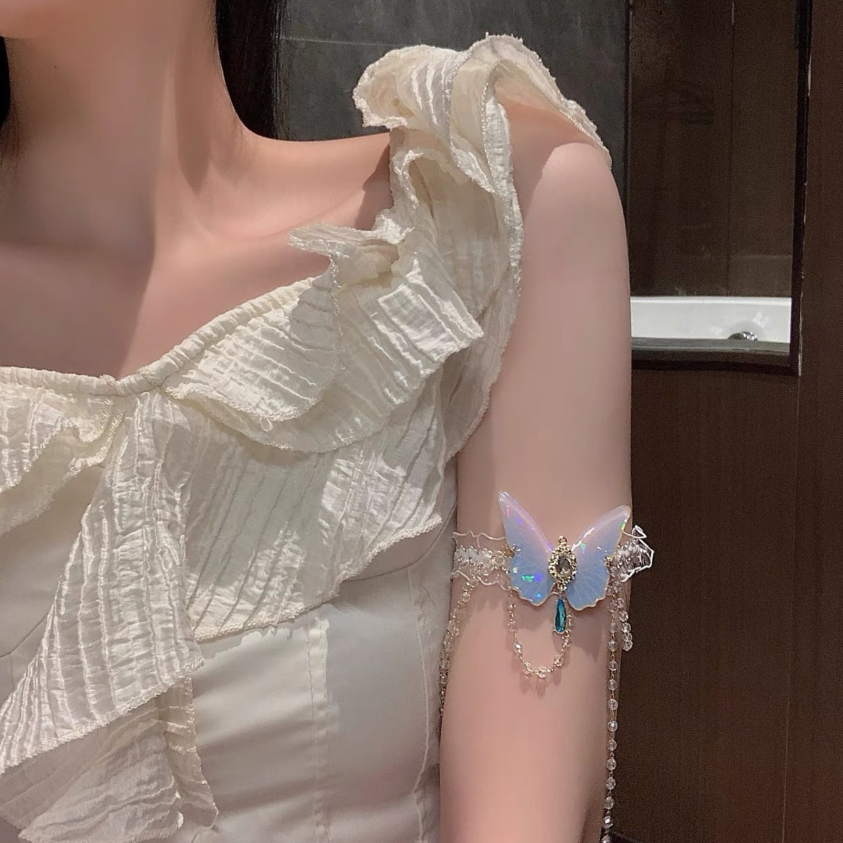 แฟชั่นรูปแบบผีเสื้อยืดหยุ่นลูก - Body Chain Jewelry บทวิจารณ์และราคา