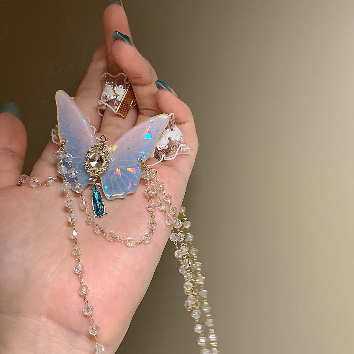 แฟชั่นรูปแบบผีเสื้อยืดหยุ่นลูก - Body Chain Jewelry บทวิจารณ์และราคา
