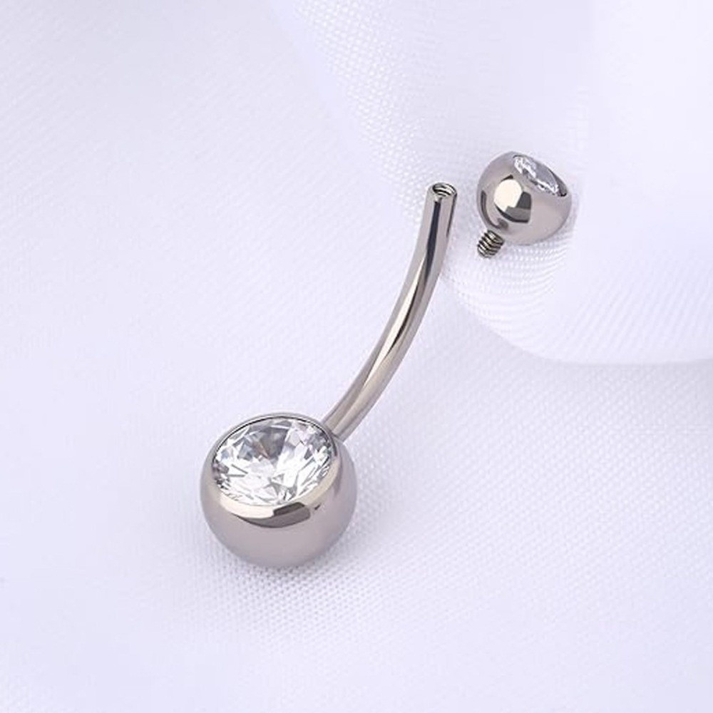 แหวนสะดือวัสดุไทเทเนียมคุณภาพส - Body Jewelry Titanium บทวิจารณ์และราคา
