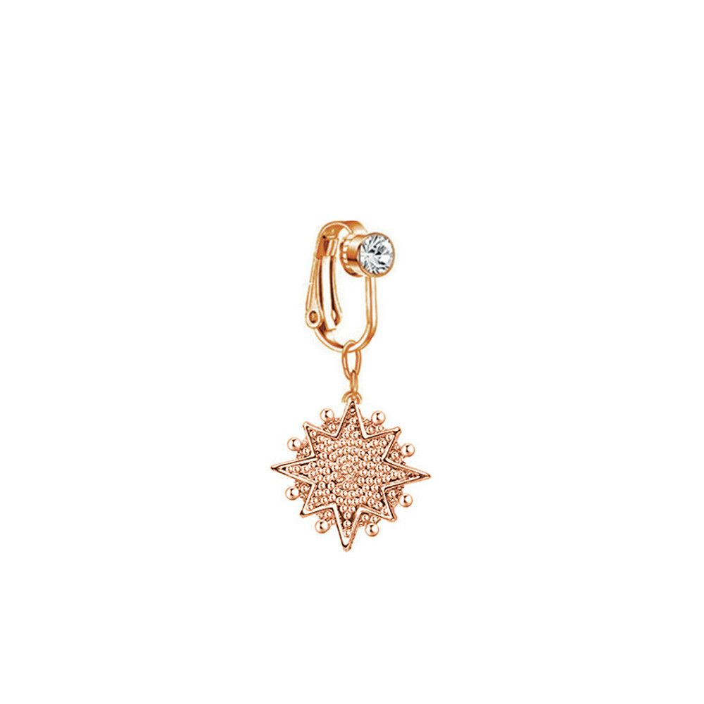 ต่างหูหนีบแบบคลิปหนีบสะดือ ต่า - Body Jewelry Cartilage Earrings บทวิจารณ์และราคา