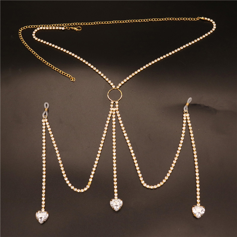 2023 ใหม่แฟชั่นหัวใจสีขาวจุกนม - Body Chain Jewelry บทวิจารณ์และราคา