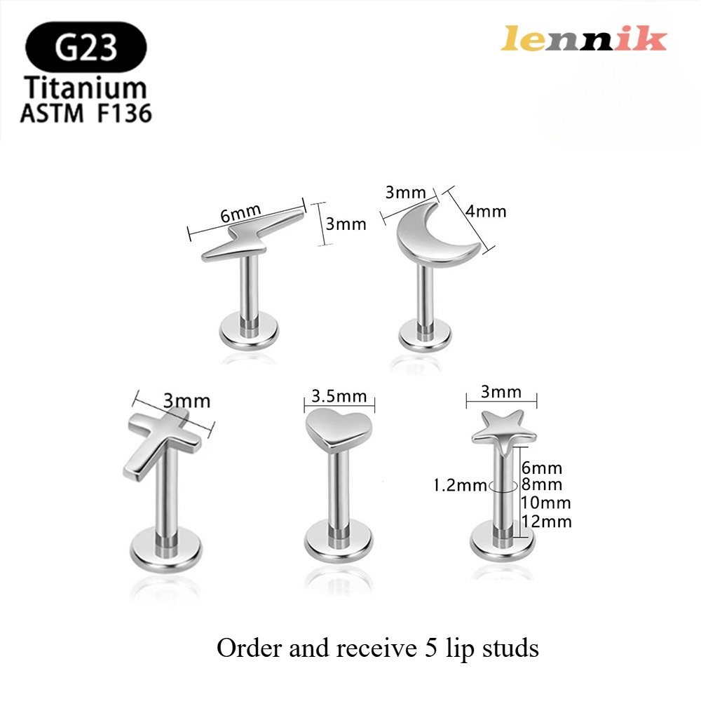 LENNIK F136 Titanium Alloy Cro - Body Jewelry Titanium บทวิจารณ์และราคา
