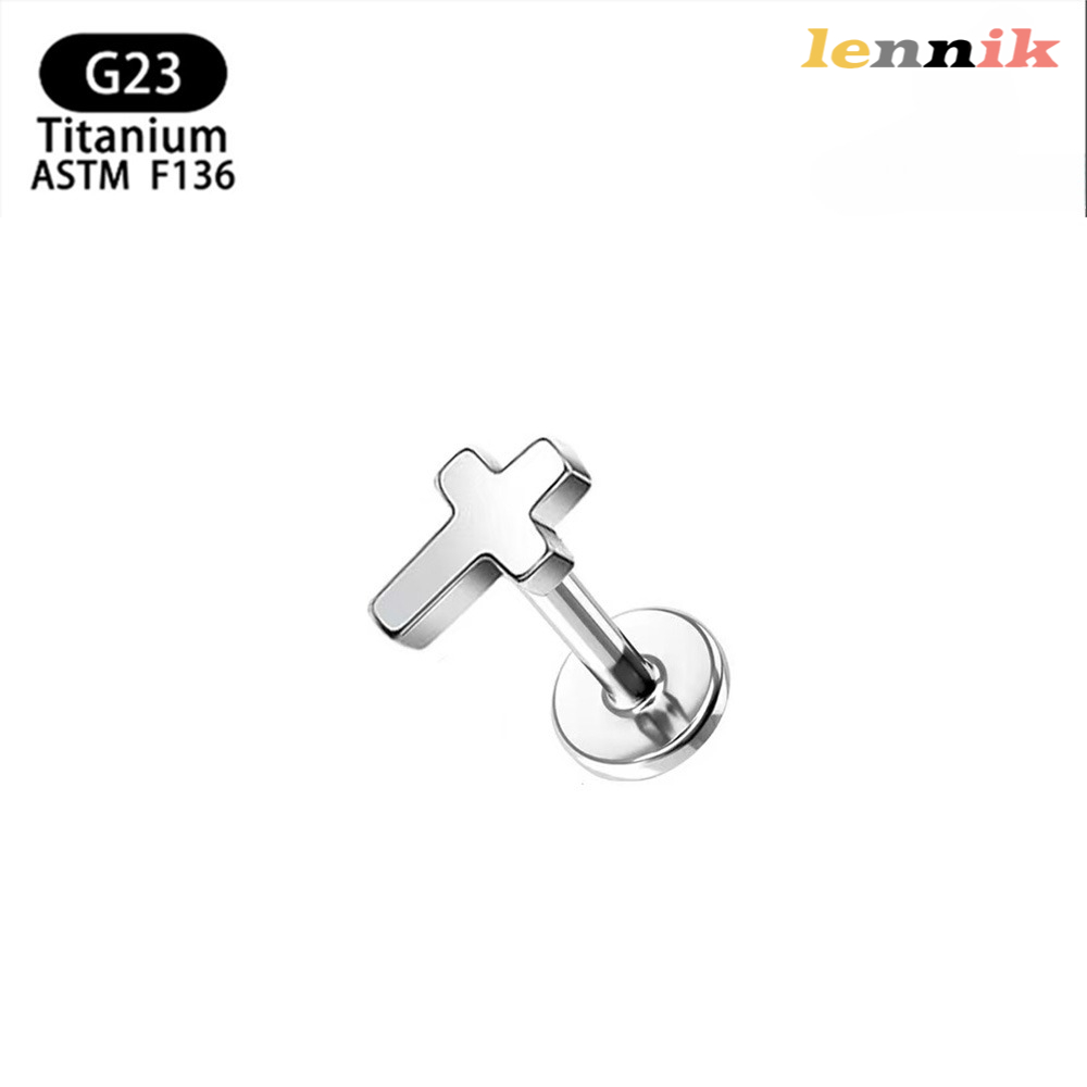 LENNIK F136 Titanium Alloy Cro - Body Jewelry Titanium บทวิจารณ์และราคา