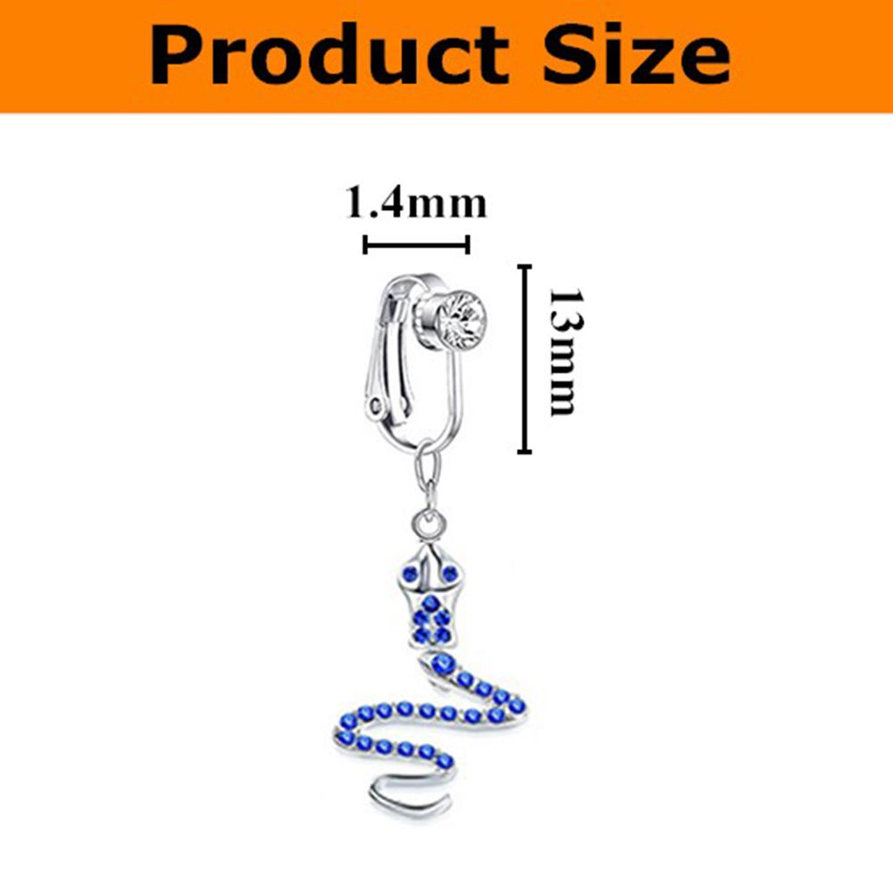 ต่างหูแบบหนีบรูปผีเสื้อ แหวนสะ - Body Jewelry Cartilage Earrings บทวิจารณ์และราคา