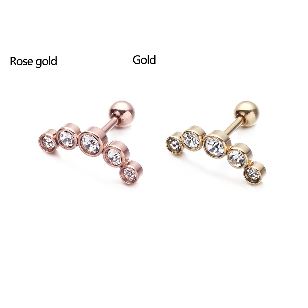 ต่างหูแฟชั่นคริสตัลอัญมณีโอปอล - Body Jewelry Cartilage Earrings บทวิจารณ์และราคา