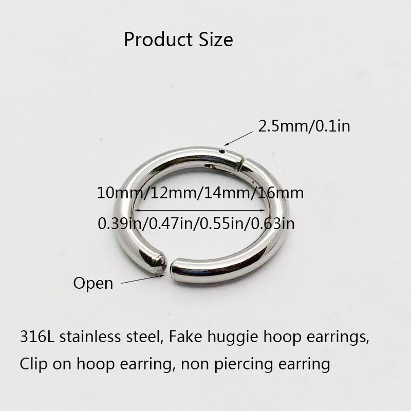 ต่างหูห่วง huggie huggie Hoop  - Body Jewelry Cartilage Earrings บทวิจารณ์และราคา