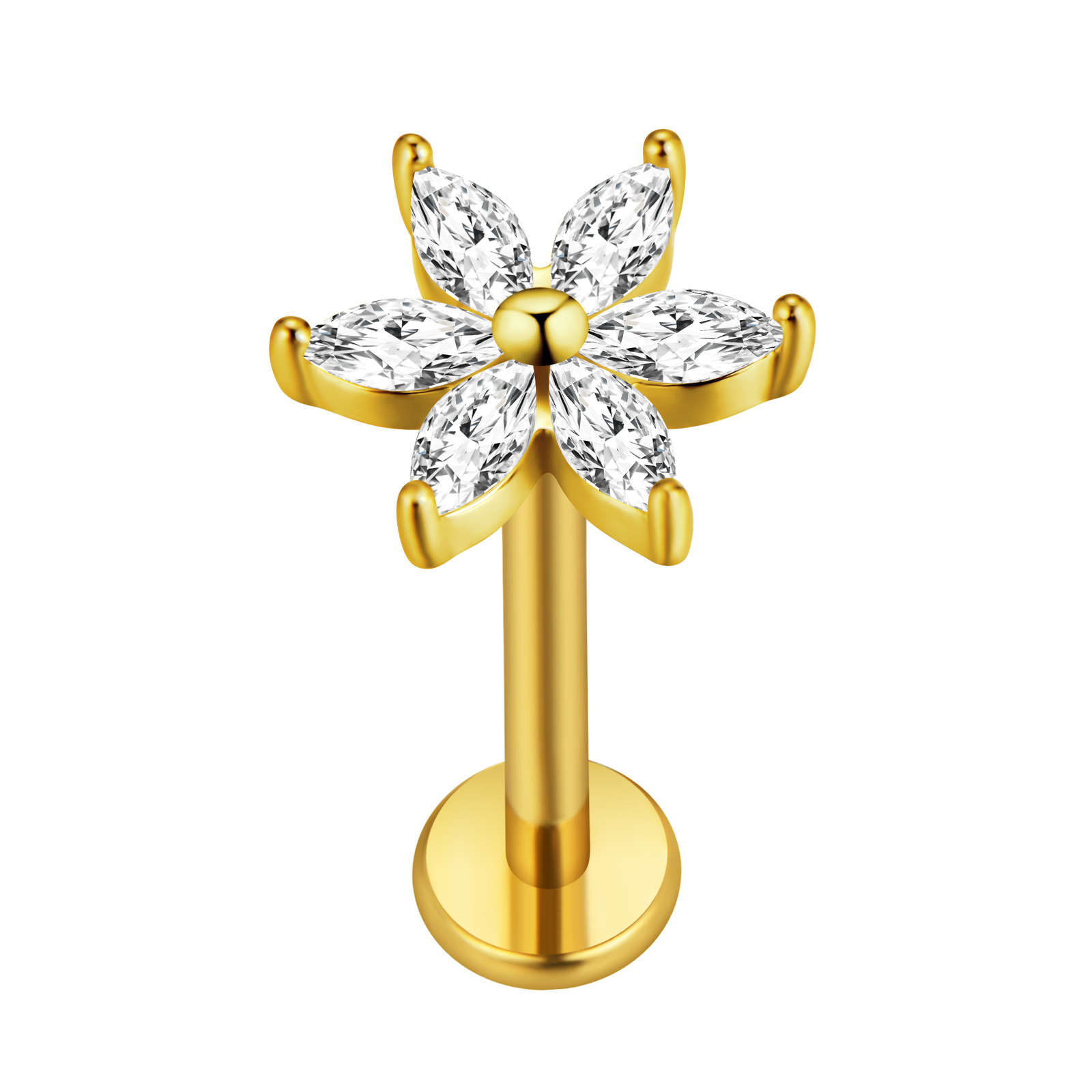 Maple Leaf Labret Piercing Sta - Body Jewelry Labret บทวิจารณ์และราคา