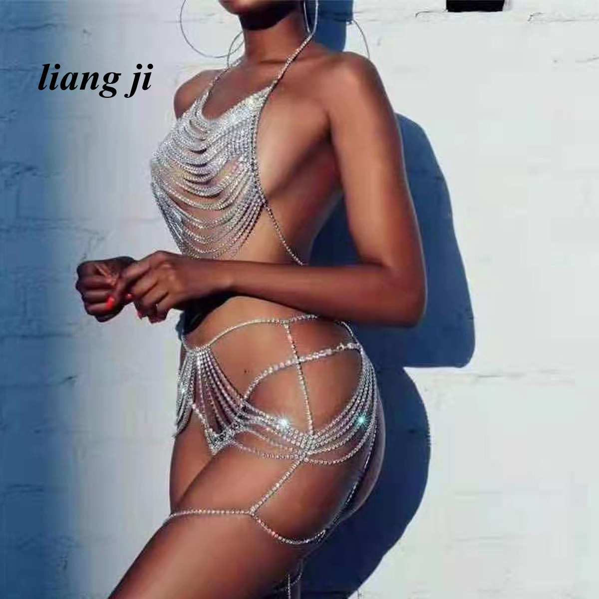 เซ็กซี่ Body CHAIN เอวคริสตัลบ - Body Jewelry Bra บทวิจารณ์และราคา