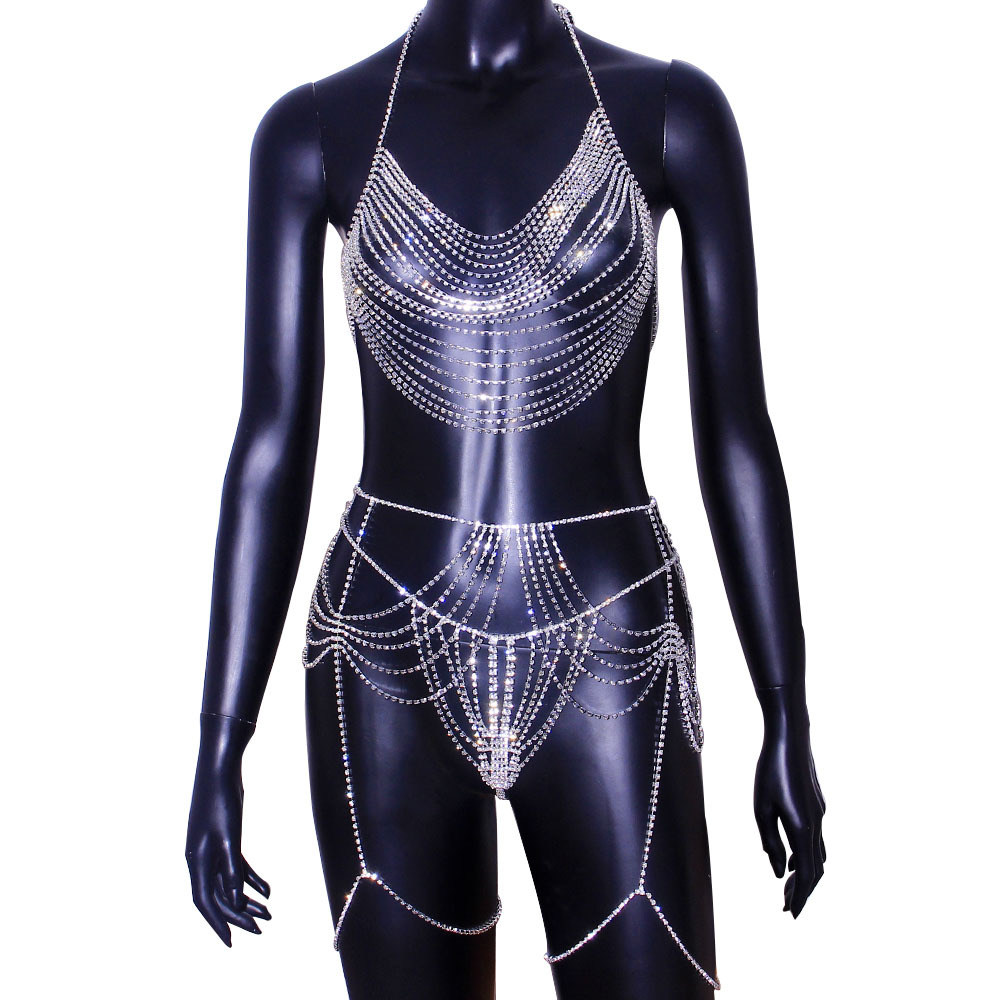 เซ็กซี่ Body CHAIN เอวคริสตัลบ - Body Jewelry Bra บทวิจารณ์และราคา