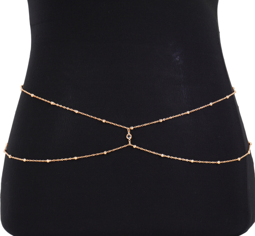 โซ่ประดับลูกปัดพลอยใสสำหรับผู้ - Body Jewelry For Sale บทวิจารณ์และราคา