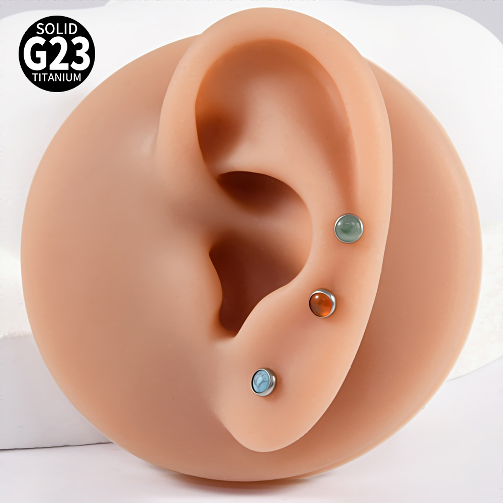 1PC 16g G23 ไทเทเนียมคริสตัล & - Body Jewelry Labret บทวิจารณ์และราคา