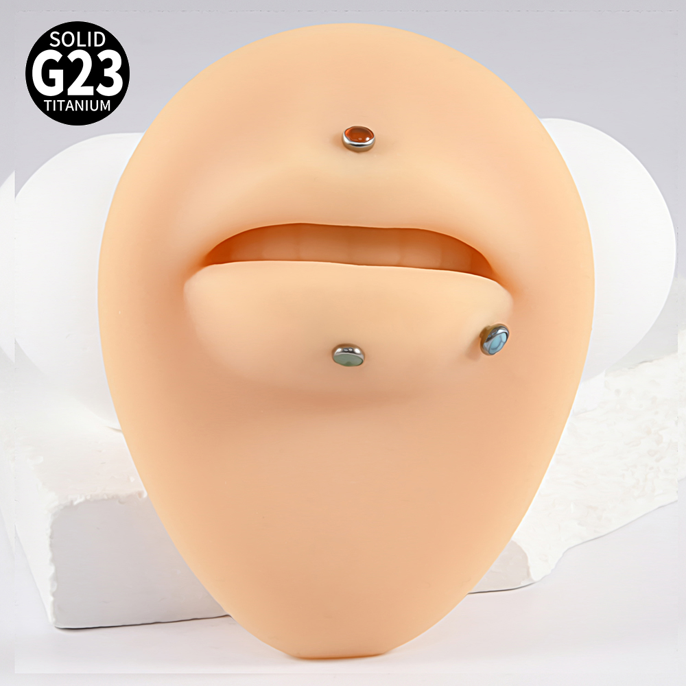 1PC 16g G23 ไทเทเนียมคริสตัล & - Body Jewelry Labret บทวิจารณ์และราคา
