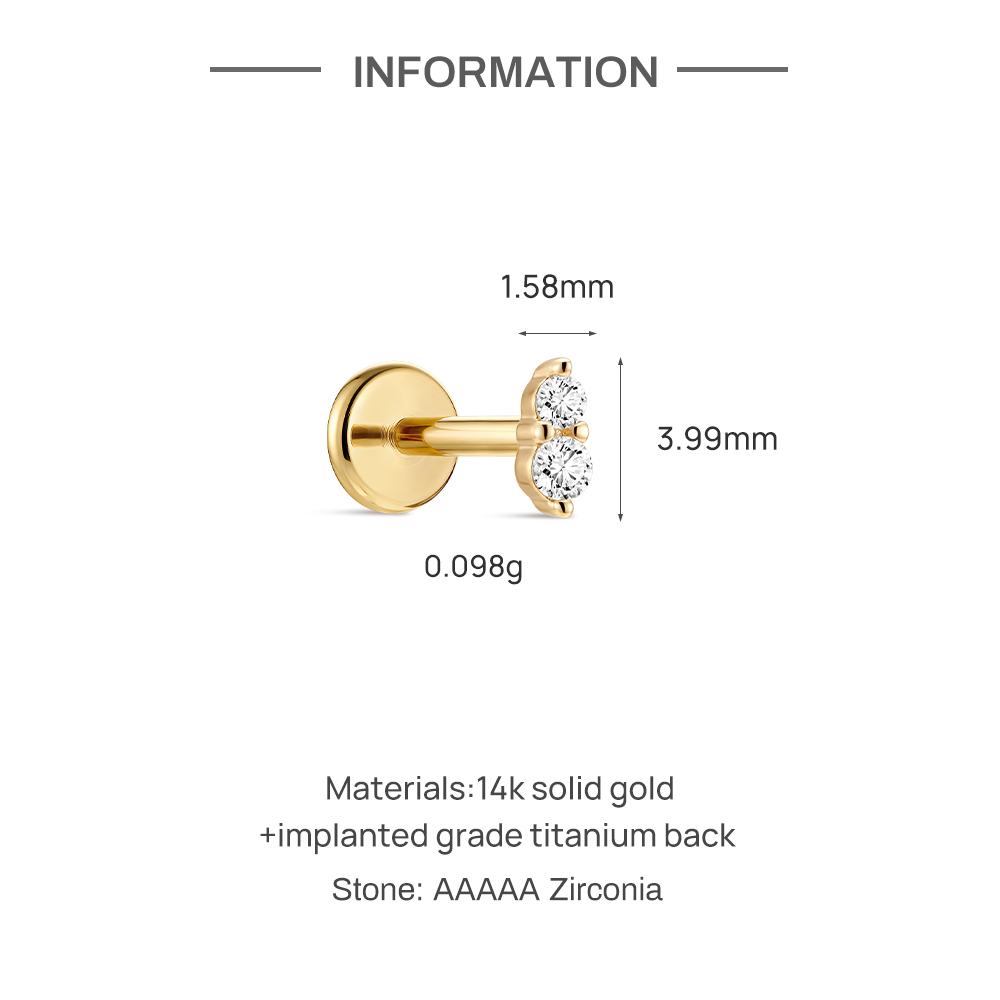 ต่างหูเจาะหูแบบหนีบ รุ่น CANNE - Body Jewelry Titanium บทวิจารณ์และราคา