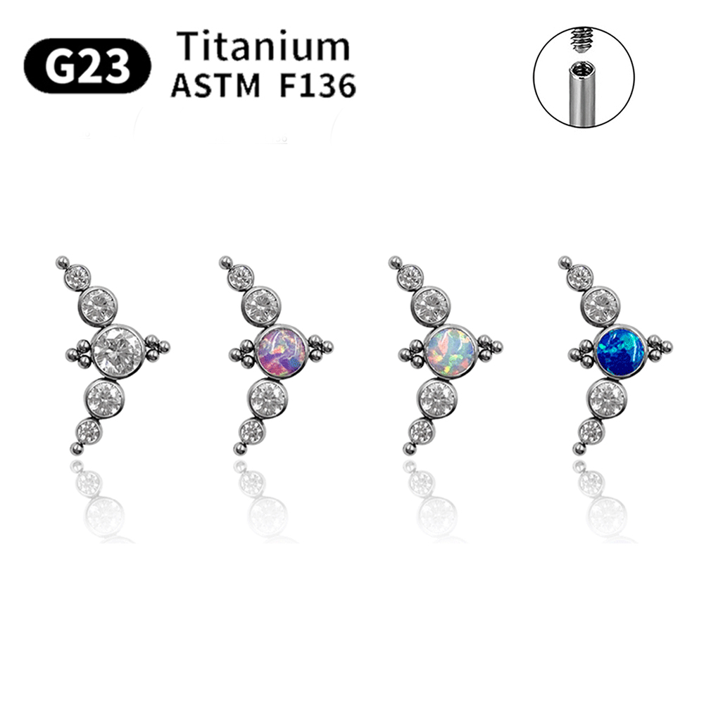 ต่างหูไทเทเนียม G23 สำหรับผู้ห - Body Jewelry Labret บทวิจารณ์และราคา