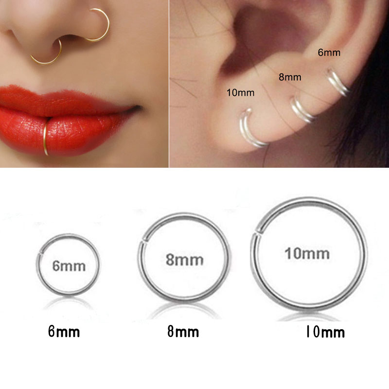 925แหวนเงินแหวนเครื่องประดับเจ - Body Jewelry Cartilage Earrings บทวิจารณ์และราคา