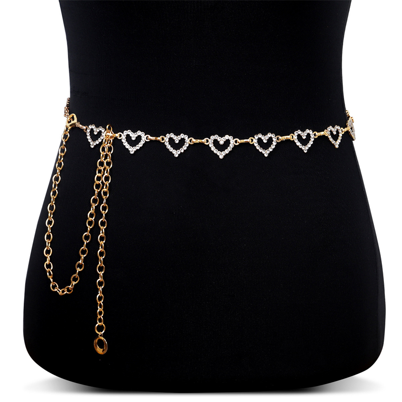 เข็มขัดคาดเอวรูปหัวใจประดับเพช - Body Jewelry For Sale บทวิจารณ์และราคา
