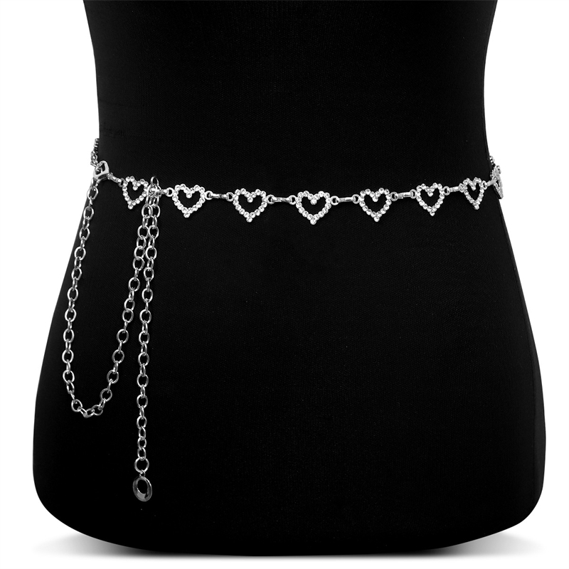 เข็มขัดคาดเอวรูปหัวใจประดับเพช - Body Jewelry For Sale บทวิจารณ์และราคา