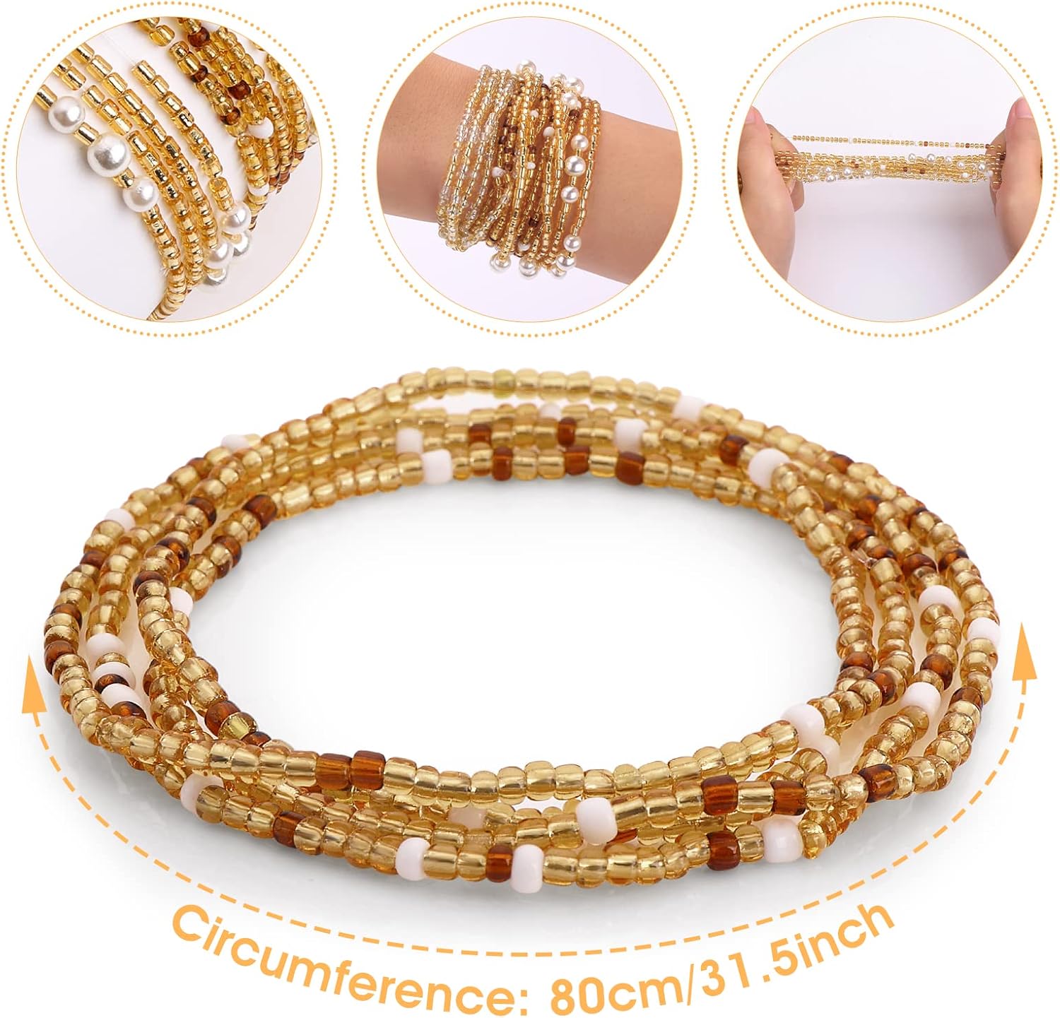 ลูกปัดคาดเอวสำหรับผู้หญิง ลูกป - Body Jewelry For Sale บทวิจารณ์และราคา