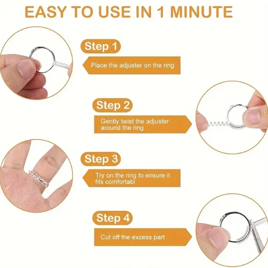 ตัวปรับขนาดแหวน 4/8 ชิ้น - ตัว - Daith Heart Ring บทวิจารณ์และราคา