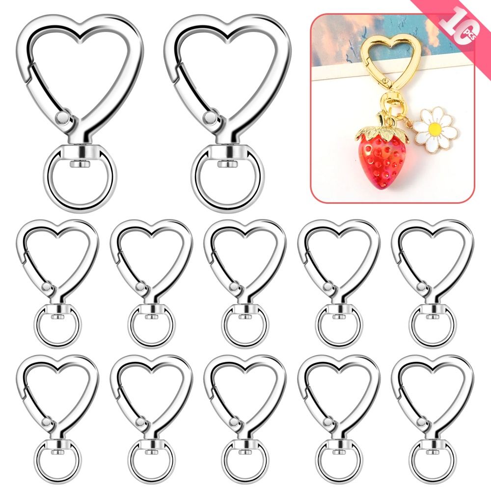 ตะขอเกี่ยวรูปหัวใจโลหะ 10 ชิ้น - Daith Heart Ring บทวิจารณ์และราคา