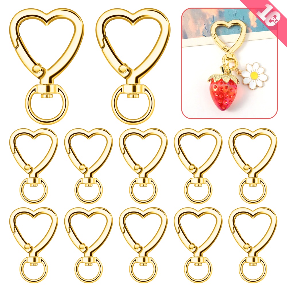 ตะขอเกี่ยวรูปหัวใจโลหะ 10 ชิ้น - Daith Heart Ring บทวิจารณ์และราคา