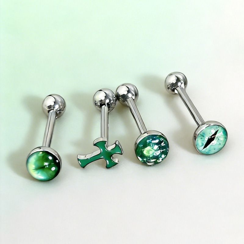 จิวแท้ไทเทเนียมรูปไม้กางเขนสีเ - Body Jewelry Titanium บทวิจารณ์และราคา