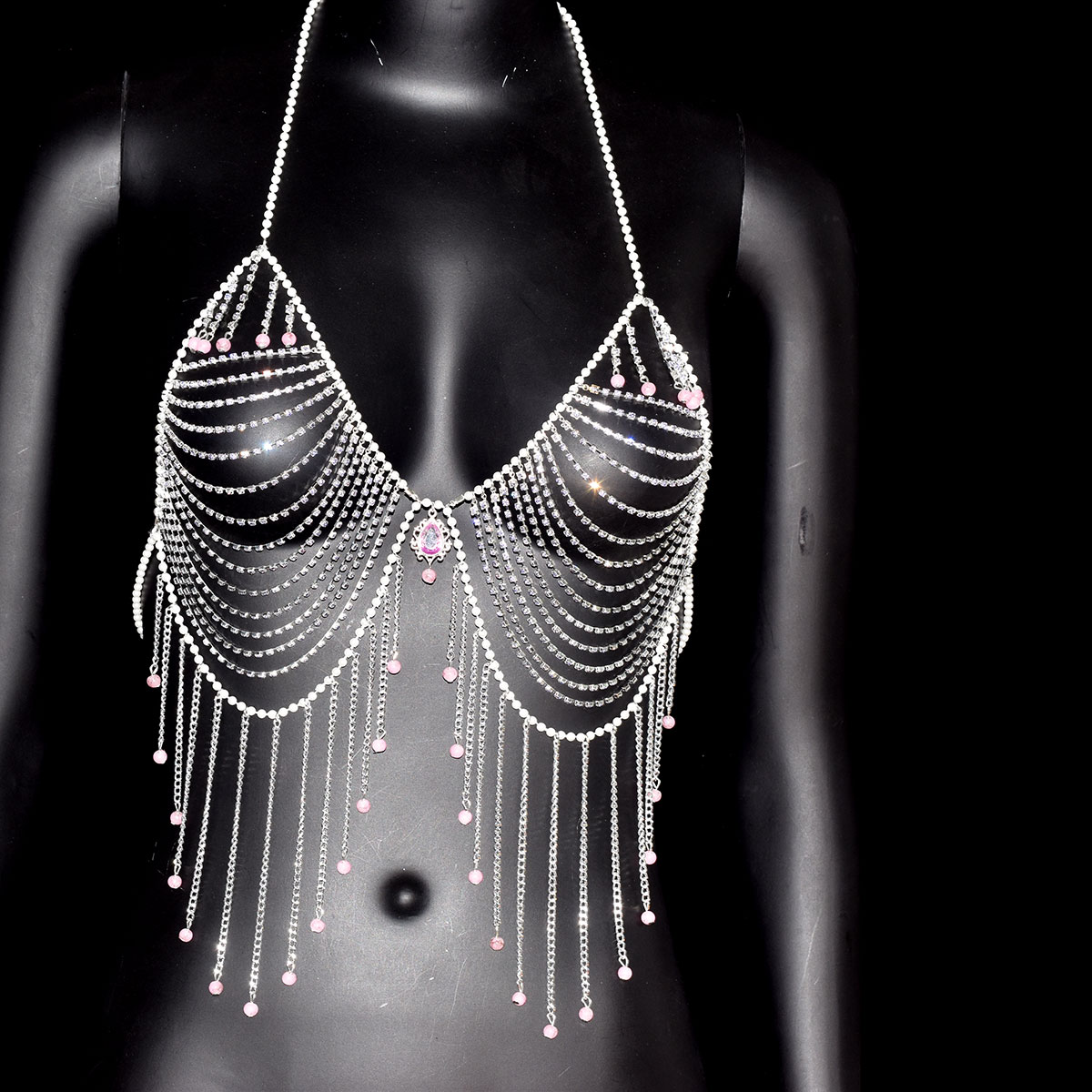 สไตล์ Rhinestone Bra เครื่องปร - Body Jewelry Bra บทวิจารณ์และราคา