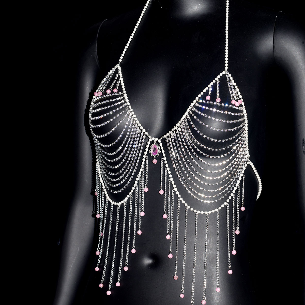 สไตล์ Rhinestone Bra เครื่องปร - Body Jewelry Bra บทวิจารณ์และราคา