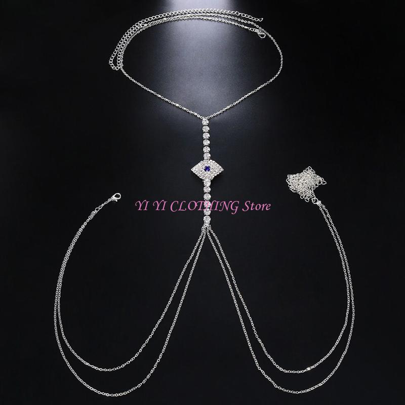 N5KF Body Chain Bra สร้อยคอ Ey - Body Jewelry Bra บทวิจารณ์และราคา