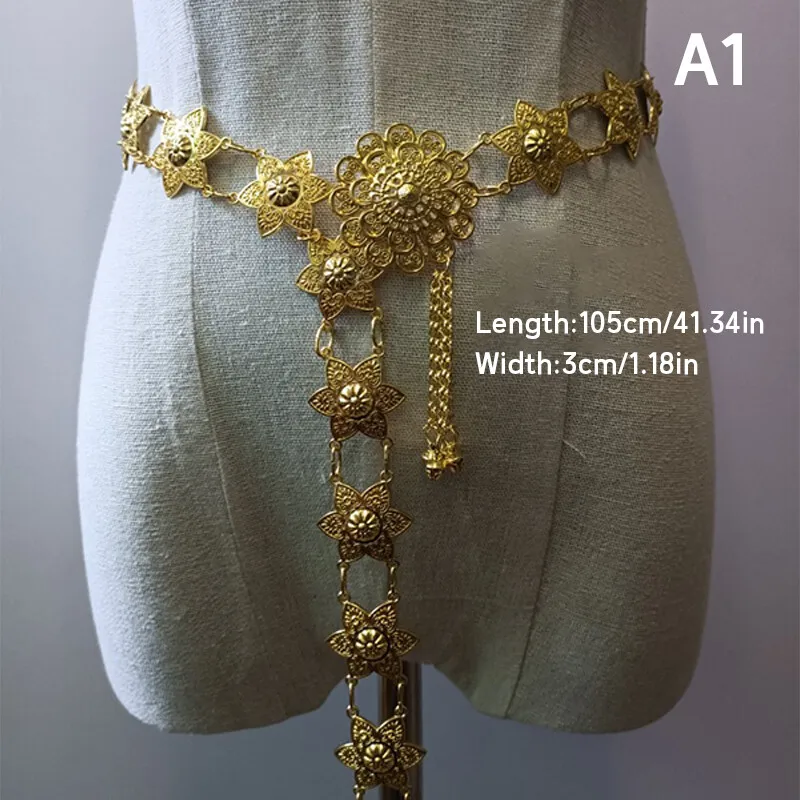 1PC โลหะประเทศไทยเอวผู้หญิงไทย - Body Chain Jewelry บทวิจารณ์และราคา