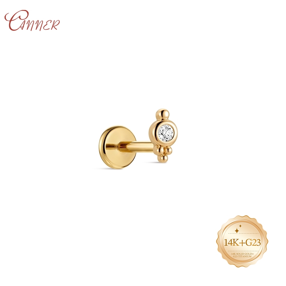 ต่างหูทองคำแท้ 14K แบบเกลียวใน - Body Jewelry Cartilage Earrings บทวิจารณ์และราคา