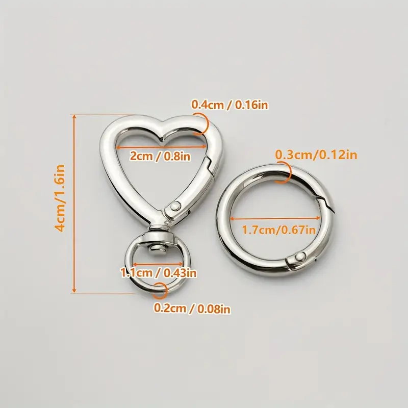 คลิปหนีบพวงกุญแจแบบหมุนเปิดได้ - Daith Heart Ring บทวิจารณ์และราคา