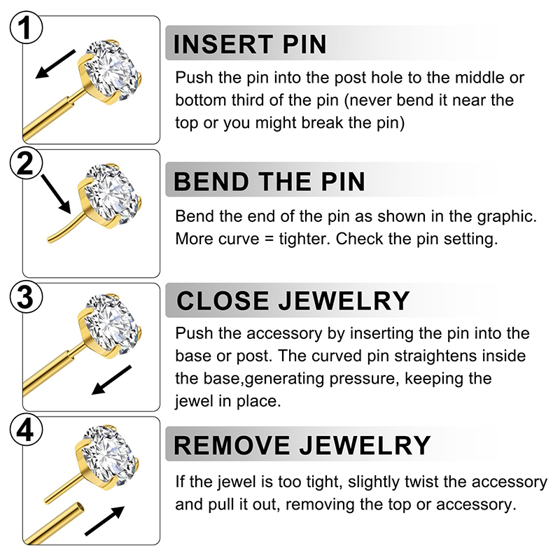 แหวนเจาะจมูก/หู/ริมฝีปาก/กระดู - Body Jewelry Labret บทวิจารณ์และราคา